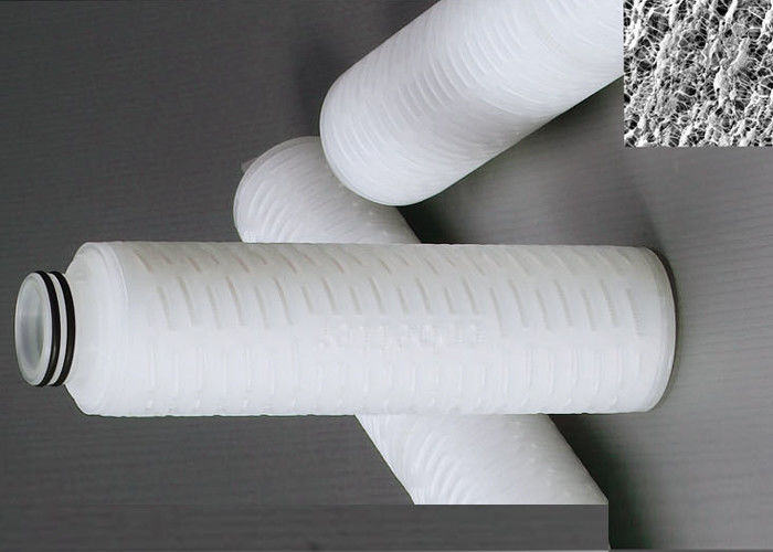 غشاء ماء PTFE غشاء مطوي خرطوشة تصفية المياه لترشيح المياه النقية جدا